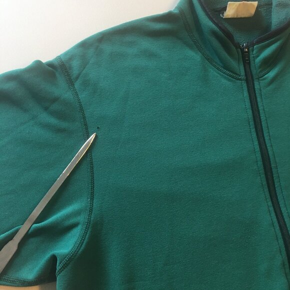 Vintage REI 1/2 Zip Polartec Pullover Adult Large Hunter Green Mock Neck - Picture 4 of 12